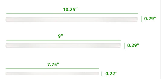 10.25" PLASTIC GIANT STRAWS  (PAPER WRAPPED) PSS-74260