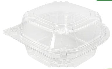 8" PET HINGED CONTAINER LS-PHC-88
