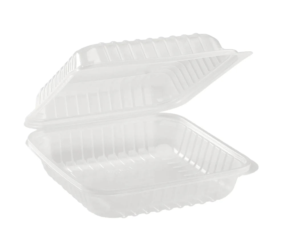8" CLEAR HINGED CONTAINER 8.28*8.24"*2.9"