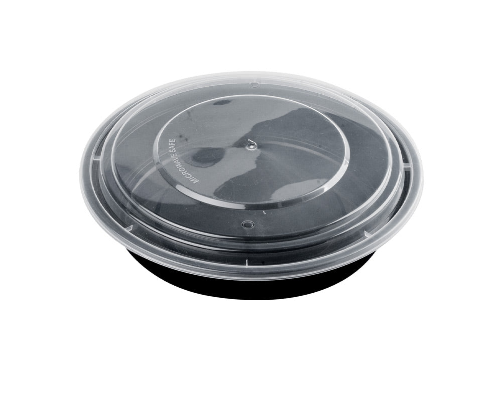 48 OZ PLASTIC FOOD CONTAINER WITH LID(ROUND)