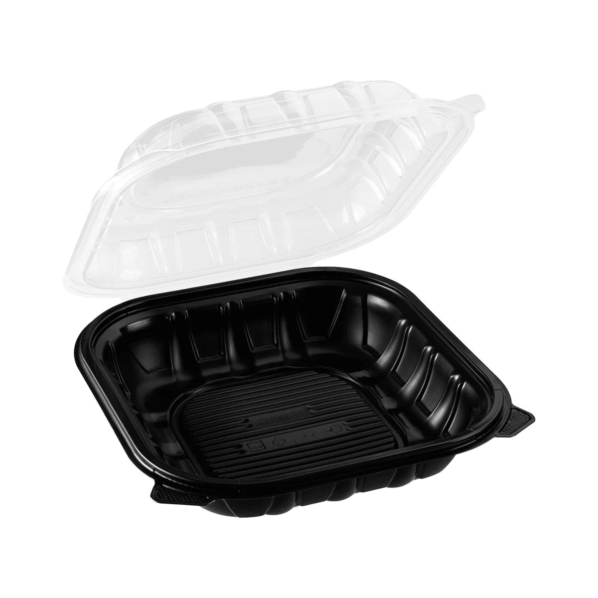 9"×9" ONE COMPARTMENT CLEAR&BLACK FOOD CONTAINER