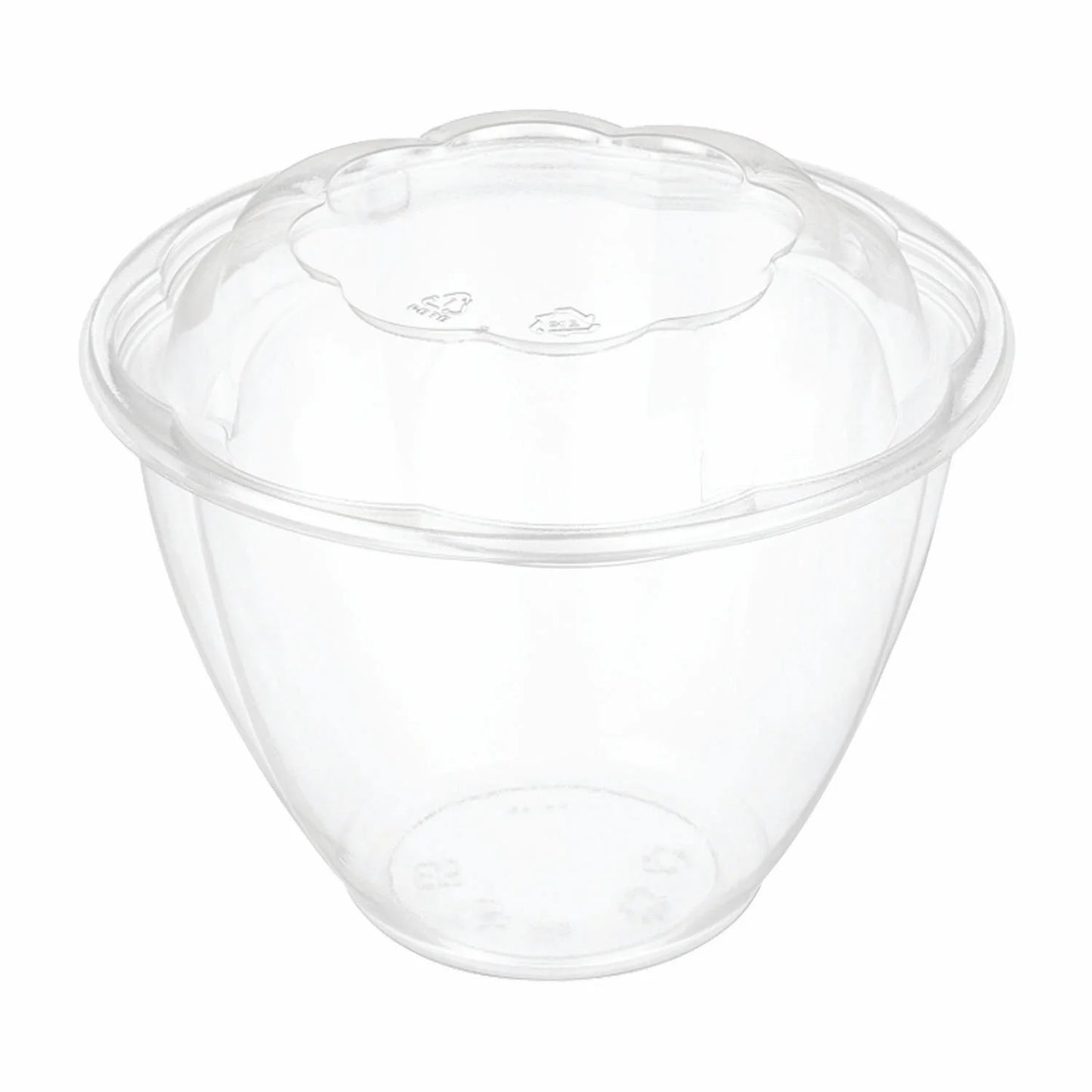 48 OZ PET ROSE SALAD BOWL COMBO RSB-48