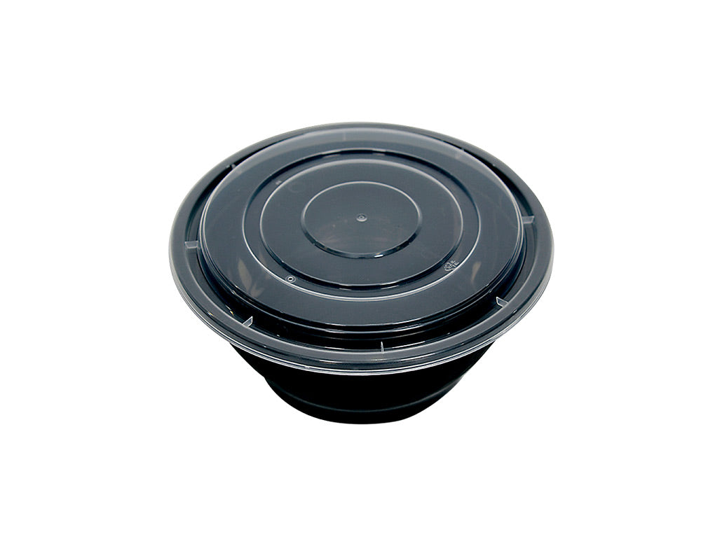 38OZ PLASTIC FOOD CONTAINER WITH LID(BOWL)