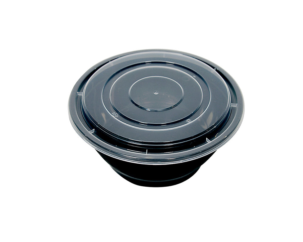 42 OZ PLASTIC FOOD CONTAINER WITH LID(BOWL)