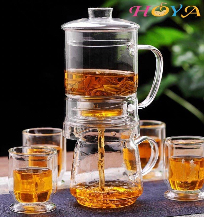 玻璃自動過濾茶壺 430毫升