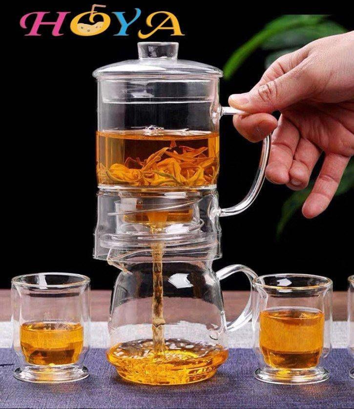玻璃自動過濾茶壺 430毫升