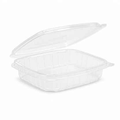 8OZ PET HINGED RECTANGULAR CONTAINER LS-HRC-08C