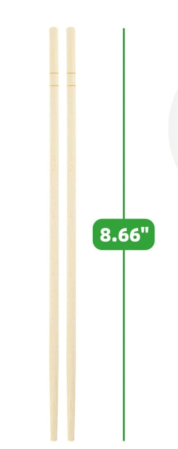 22CM×0.55CM BAMBOO CHOPSTICKS INDIVIDUALLY WRAPPED (ROUND) BC-5522RI