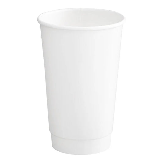 16 OZ DOUBLE WALL WHTIE PAPER HOT CUP PDWC-16