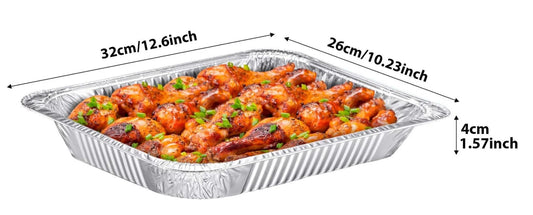 HALF SIZE SHALLOW ALUMINUM PAN 34g (HEAVY DUTY) AFC-HSSP-H