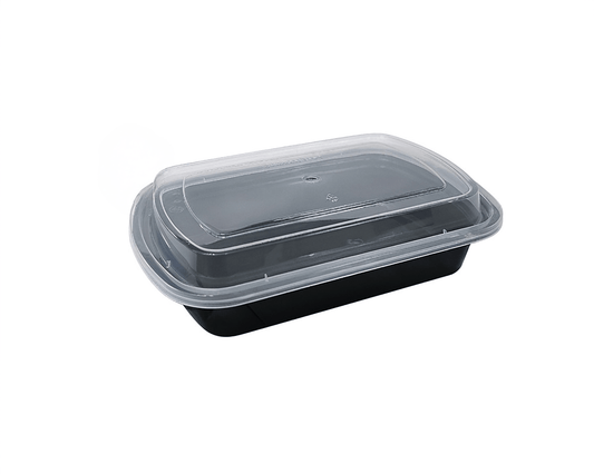 28OZ PLASTIC FOOD CONTAINER WITH LID(RECTANGULAR)