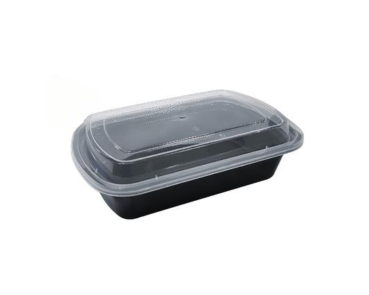 32OZ PLASTIC FOOD CONTAINER WITH LID(RECTANGULAR)