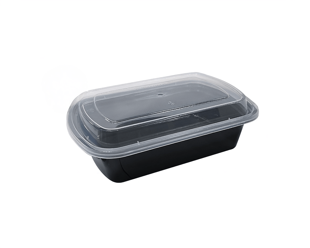 38OZ PLASTIC FOOD CONTAINER WITH LID(RECTANGULAR)
