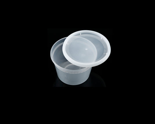 16OZ PLASTIC FOOD CONTAINER WITH LID(SOUP CUP)