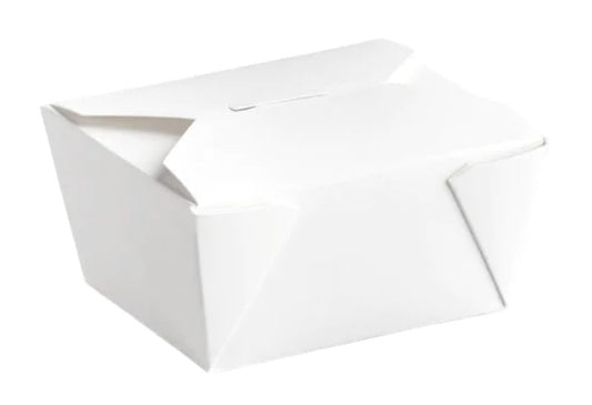 #1 WHITE PAPER TAKE-OUT BOX 5"*4.5"*2.5" CY-WTB1