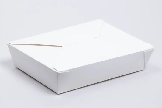 #2 WHITE PAPER TAKE-OUT BOX 8.5"*6.25"*1.875" CY-WTB2