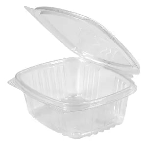 12 OZ CLEAR HINGED RECTANGULAR CONTAINER