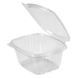 16 OZ CLEAR HINGED RECTANGULAR CONTAINER