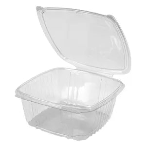 64 OZ CLEAR HINGED RECTANGULAR CONTAINER HRC-64C
