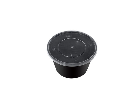1000ML PLASTIC FOOD CONTAINER WITH LID (ROUND)