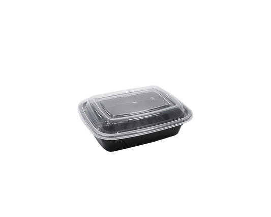 12 OZ PLASTIC FOOD CONTAINER WITH LID(RECTANGULAR)