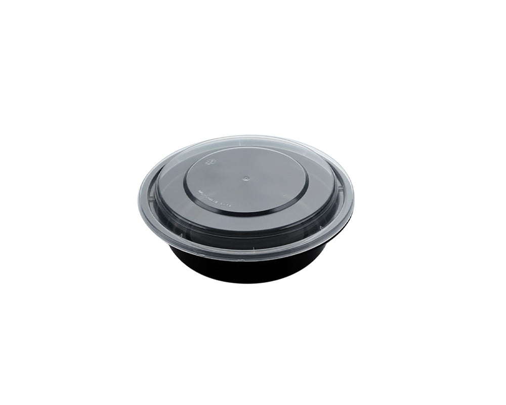 16OZ PLASTIC FOOD CONTAINER WITH LID (ROUND)