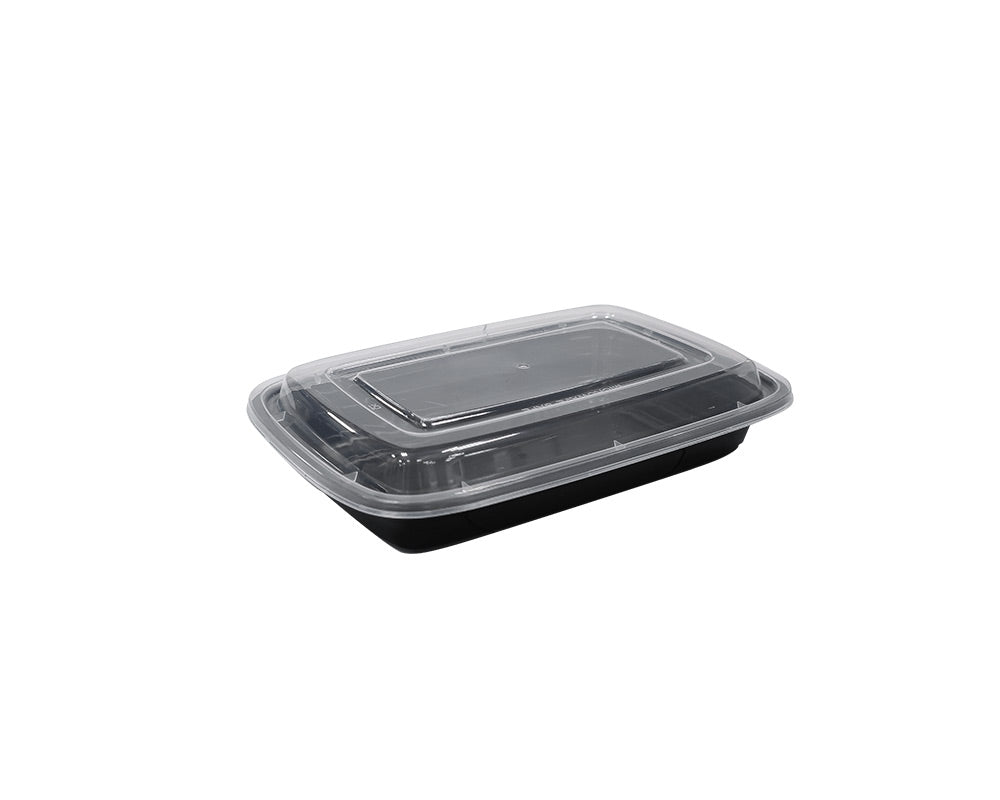 16 OZ PLASTIC FOOD CONTAINER WITH LID(RECTANGULAR)