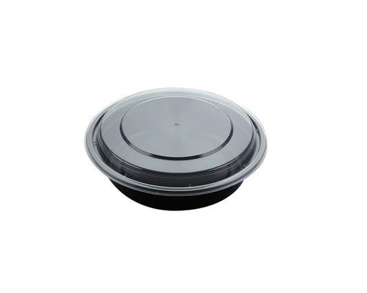 24 OZ PLASTIC FOOD CONTAINER WITH LID(ROUND)