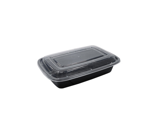 24 OZ PLASTIC FOOD CONTAINER WITH LID(RECTANGULAR)