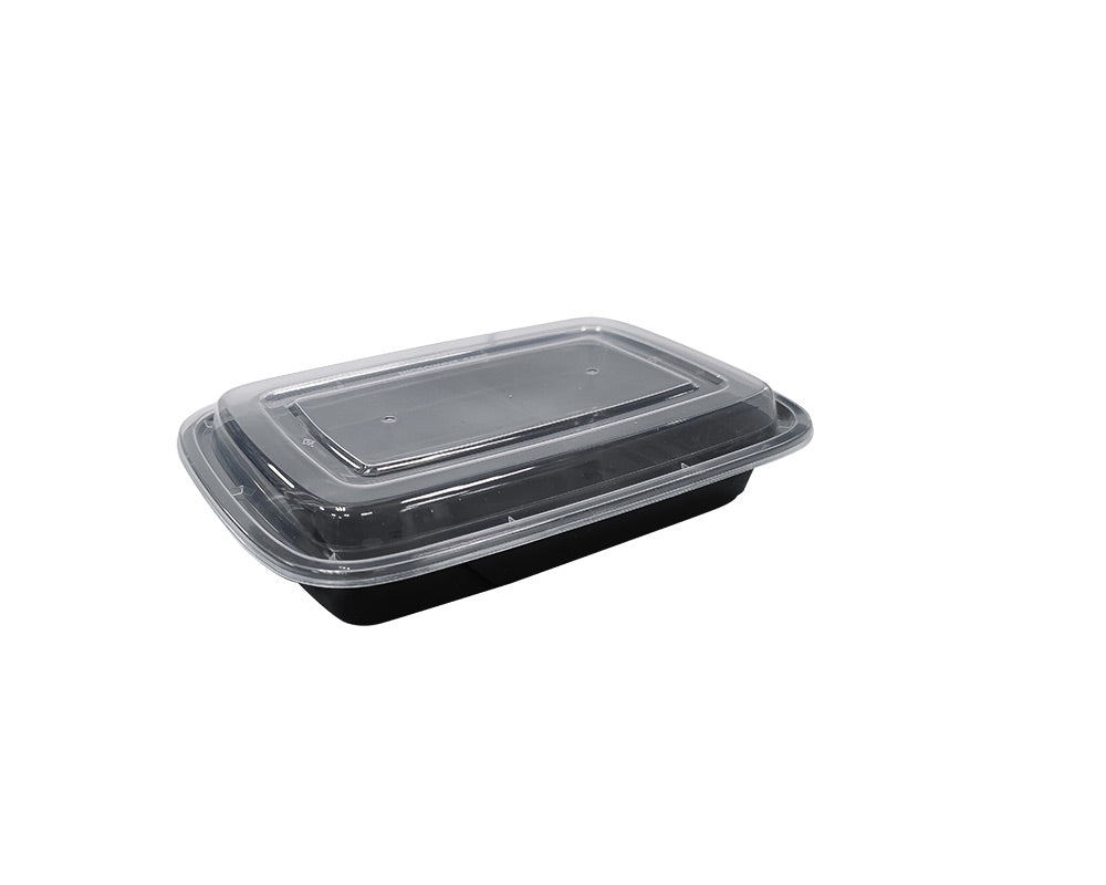 28 OZ PLASTIC FOOD CONTAINER WITH LID(RECTANGULAR)