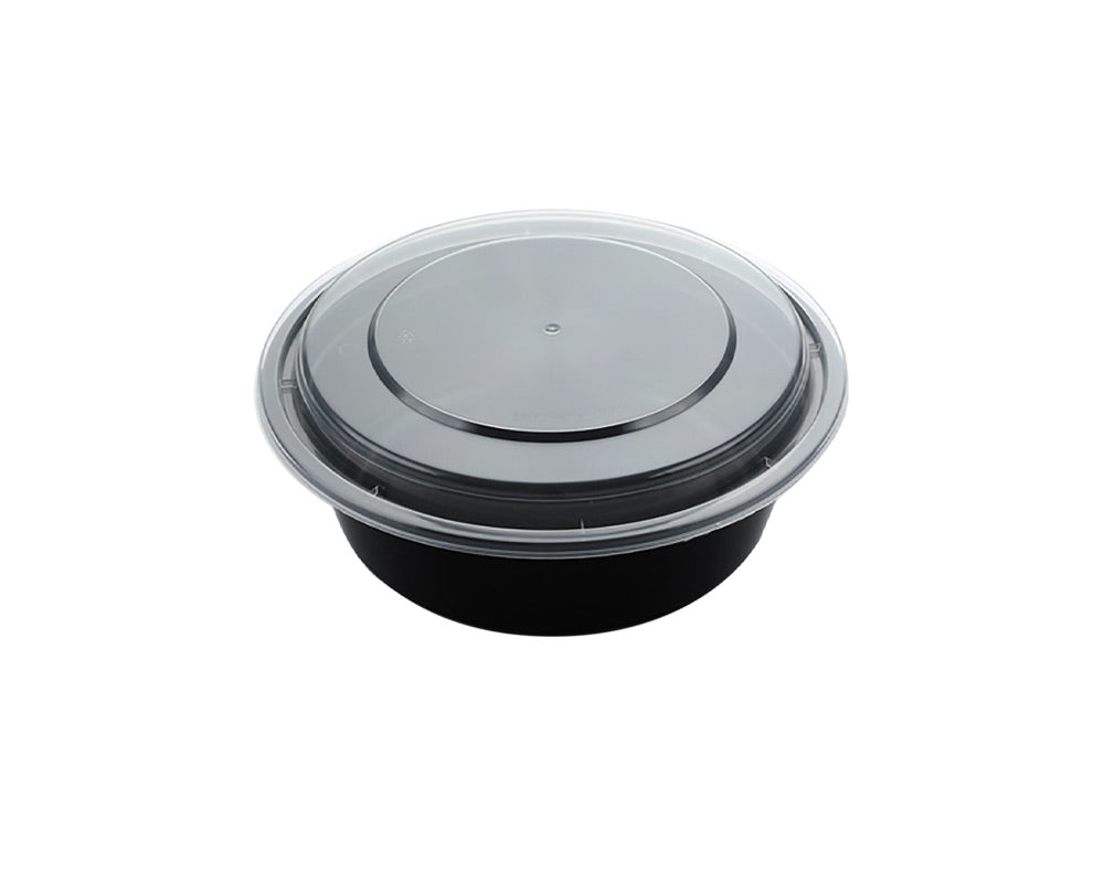32 OZ PLASTIC FOOD CONTAINER WITH LID(ROUND)