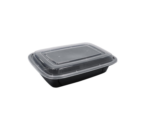 32 OZ PLASTIC FOOD CONTAINER WITH LID(RECTANGULAR)