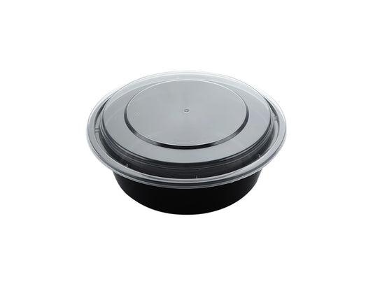 38 OZ PLASTIC FOOD CONTAINER WITH LID(ROUND)