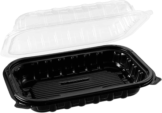 9"×6" ONE COMPARTMENT CLEAR&BLACK FOOD CONTAINER