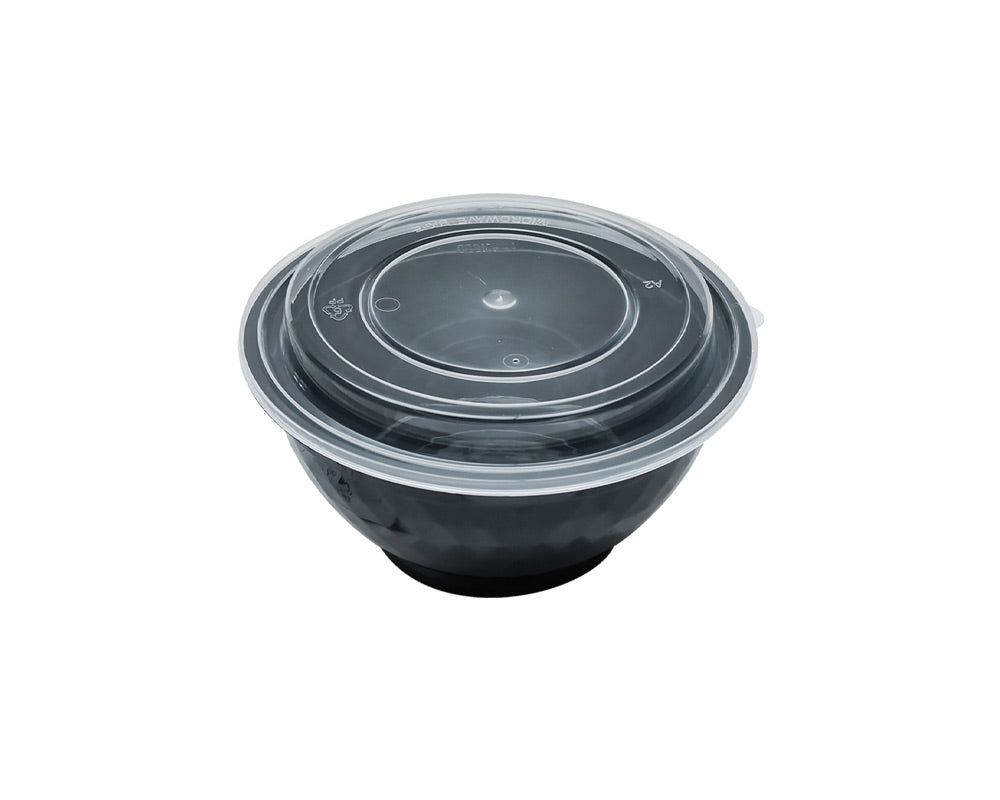 36OZ PLASTIC FOOD CONTAINER WITH LID(BOWL)