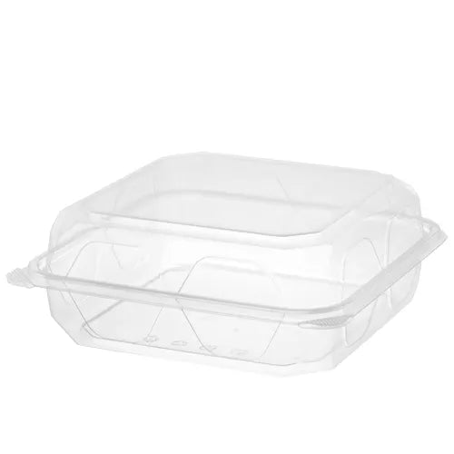 PET CLEAR HINGED CONTAINER 9"x9" （BAKERY)PHC-99