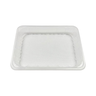 CLEAR PET PLASTIC MEAT TRAY 5 9/10''X 8 3/10'' X1 1/10'' PMT-2P