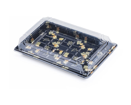 #9 PET SUSHI CONTAINER WITH LID 9.4"×5.7"×2"