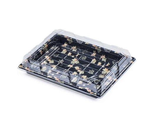 #11 PET SUSHI CONTAINER WITH LID 10.1"×7.3"×2" SZ-11