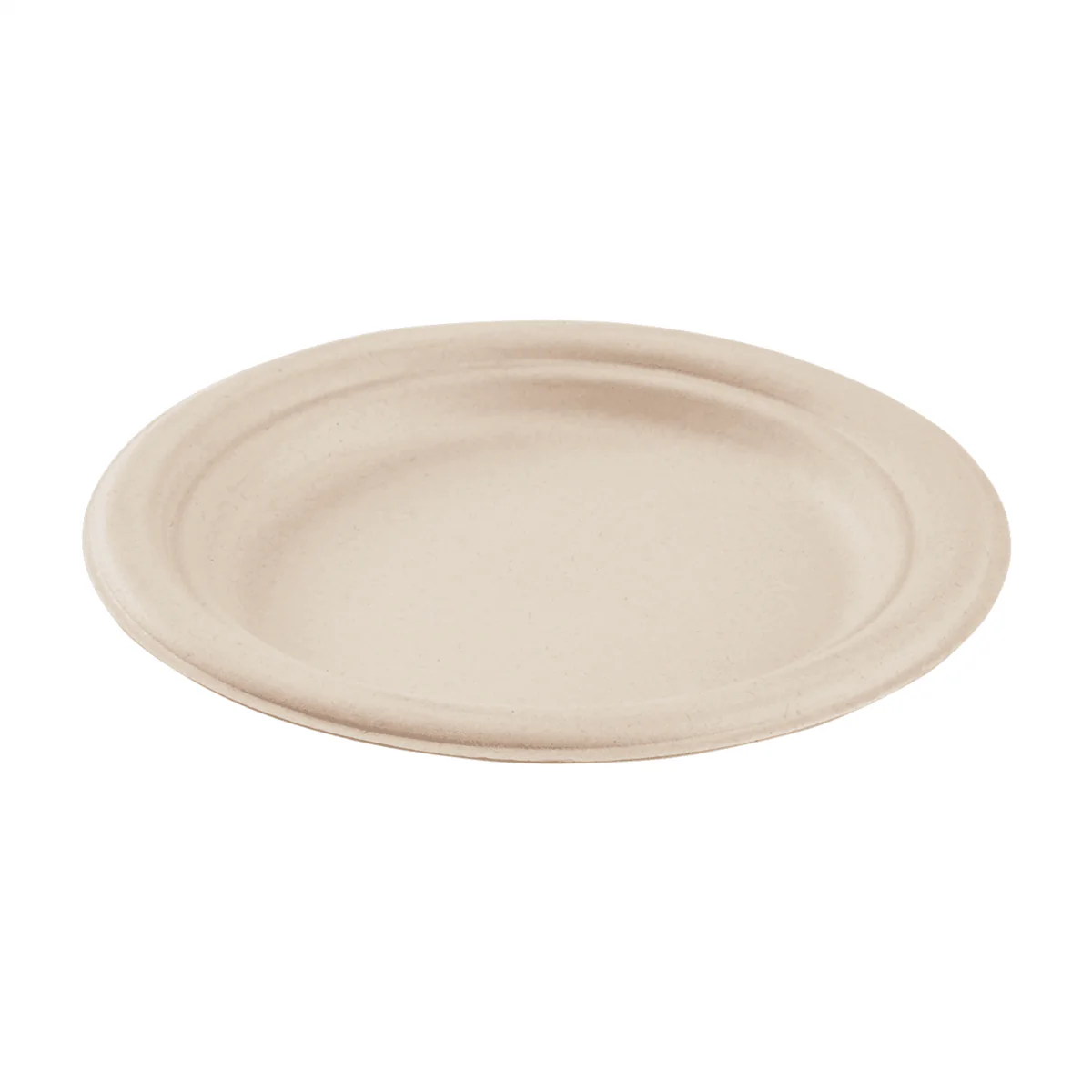 COMPOSTABLE DINNER PLATE 7" ROUND PLATE BAGASSE PFAS FREE YP070