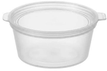 1.5 OZ PLASTIC SAUCE CONTAINER WITH LID HS-015SC