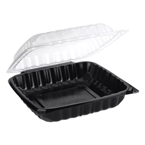 10''x10'' PP VENTED1-COMPARTMENT HINGED CONTAINER(DUAL-COLOR)JC-BW101