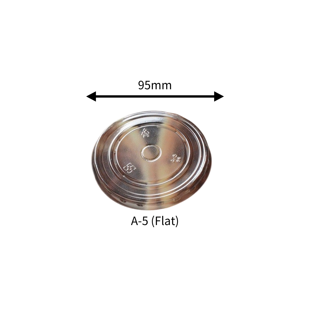 A-5, OPS Flat Lids (95 mm), Case of 1000 PCS