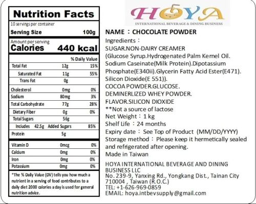 Chocolate Powder≈ 20 cups